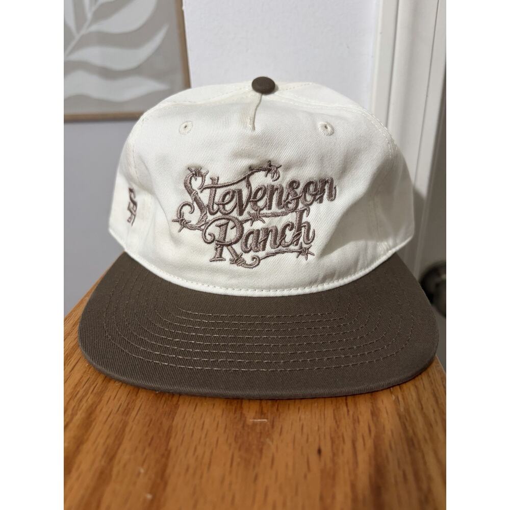 Stevenson Ranch Unstructured Barbwire Hat Tan SnapBack